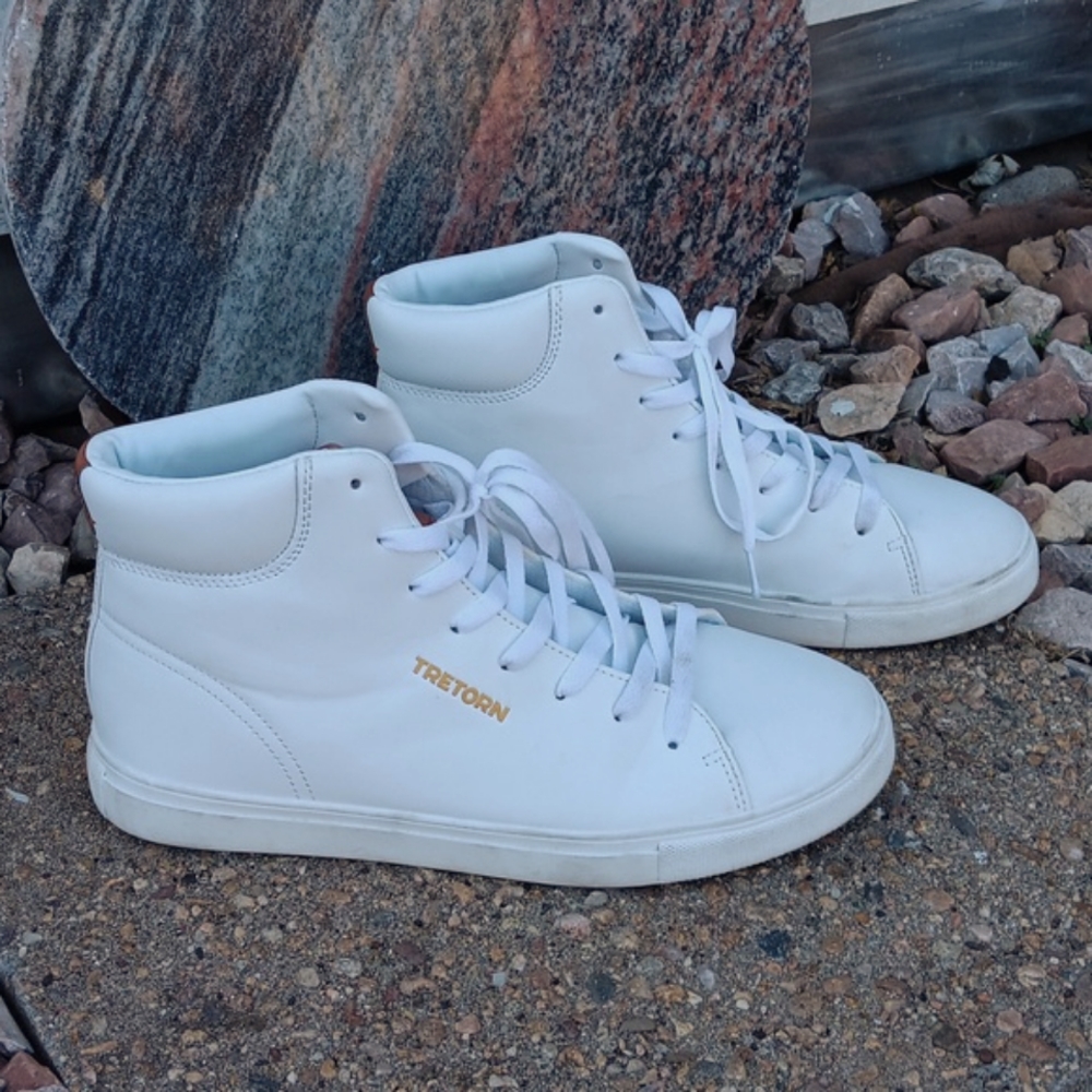 Tretorn Classic High-Top Sneakers in White